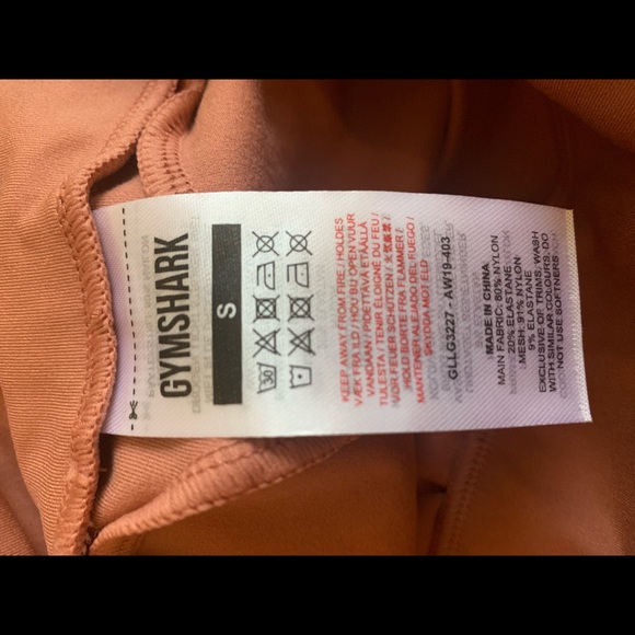 Gym shark laser cut tights - Picture 3 of 3